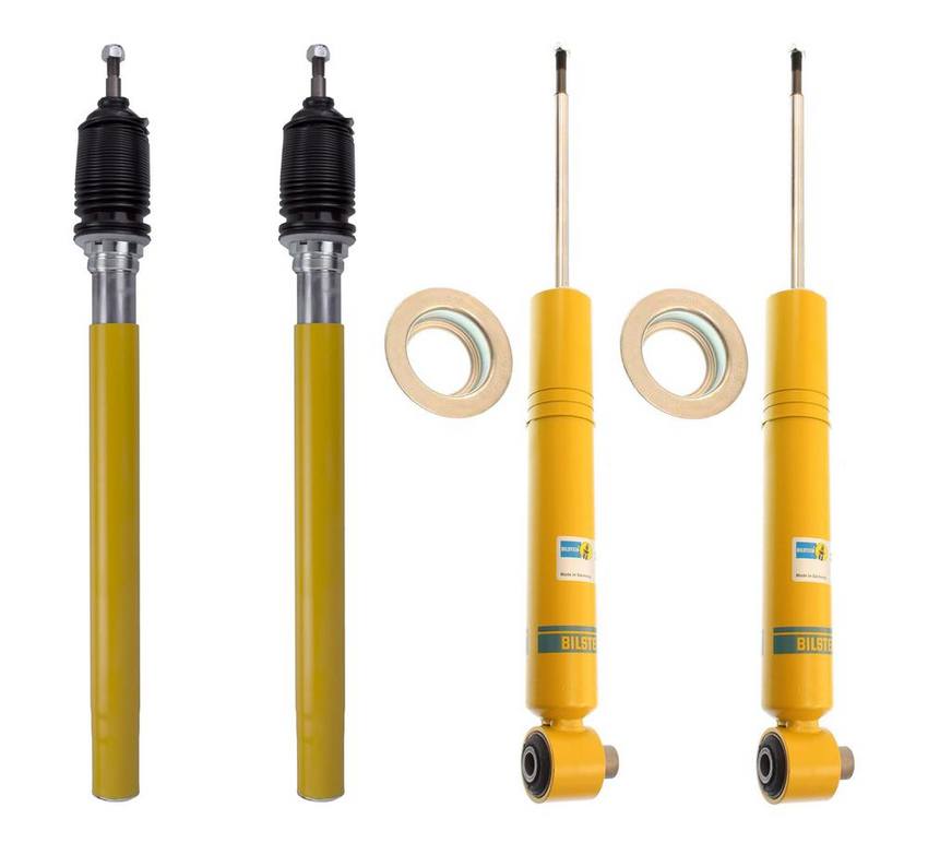 BMW Suspension Strut and Shock Absorber Assembly Kit - Front and Rear (B6 Performance) 31322225016 - Bilstein 3809832KIT